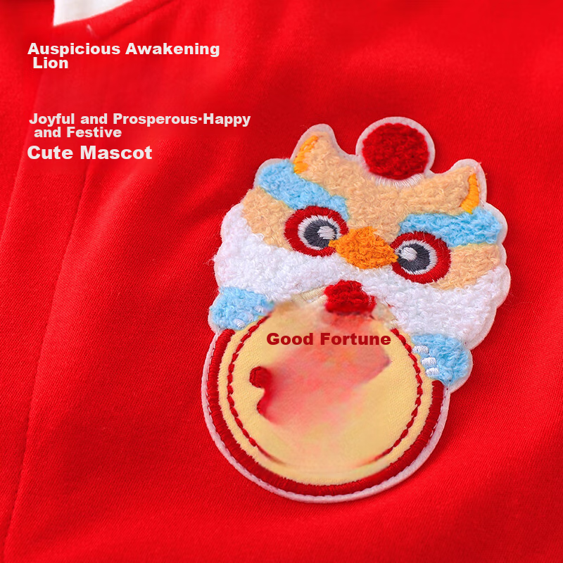 Youqi Newborn Baby Clothes, Year of The Dragon Newborn Onesie, Chinese-Style Ful...