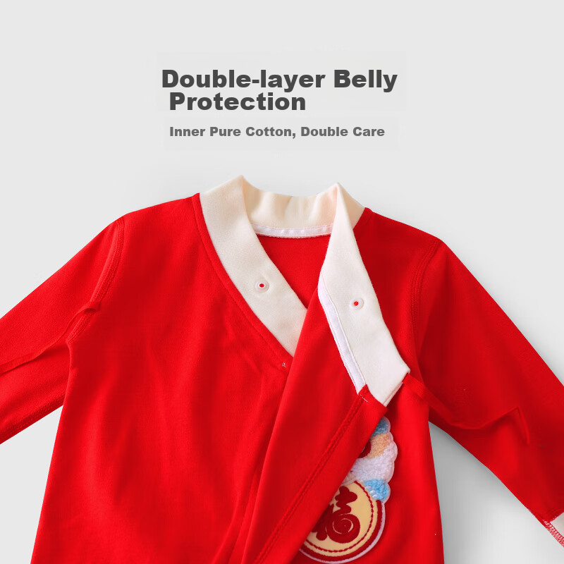 Youqi Newborn Baby Clothes, Year of The Dragon Newborn Onesie, Chinese-Style Ful...