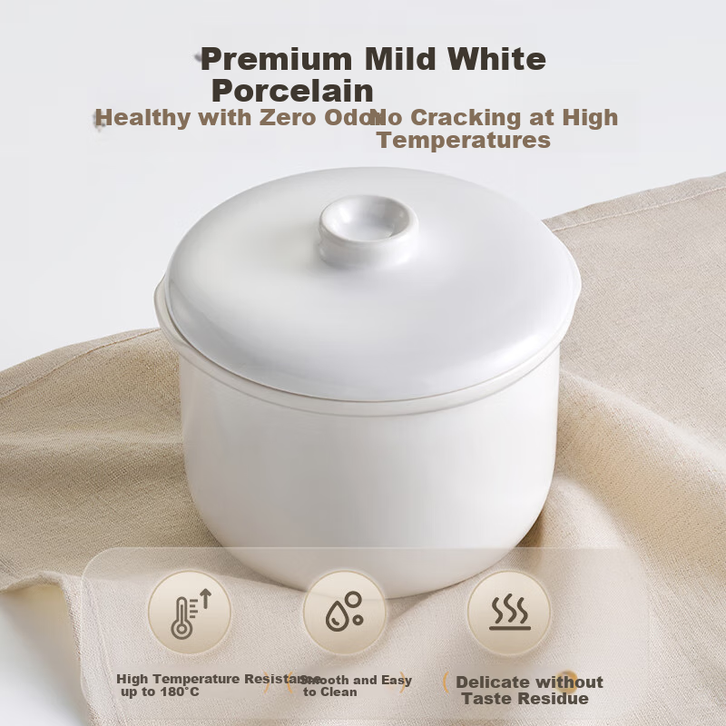 Bear Electric Stew Pot, Soup Cooker, Baby Food Cooker, Porridge Cooker, Bird's N...