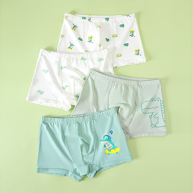 YUZHAOLIN Children's Underwear Boys' Boxer Briefs Cotton Shorts Cool Dragon/4 Pa...