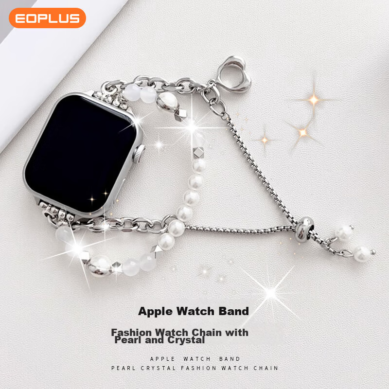 Yiyou, Suitable for Apple Watch Band, Apple IWatch Pearl Crystal Strap, Ultra/S9...