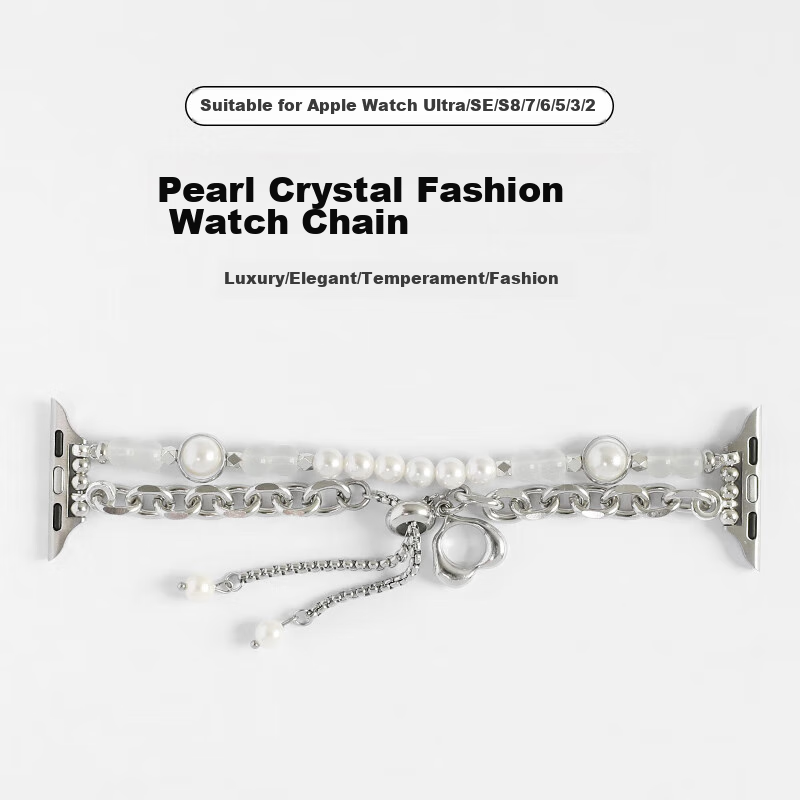 Yiyou, Suitable for Apple Watch Band, Apple IWatch Pearl Crystal Strap, Ultra/S9...
