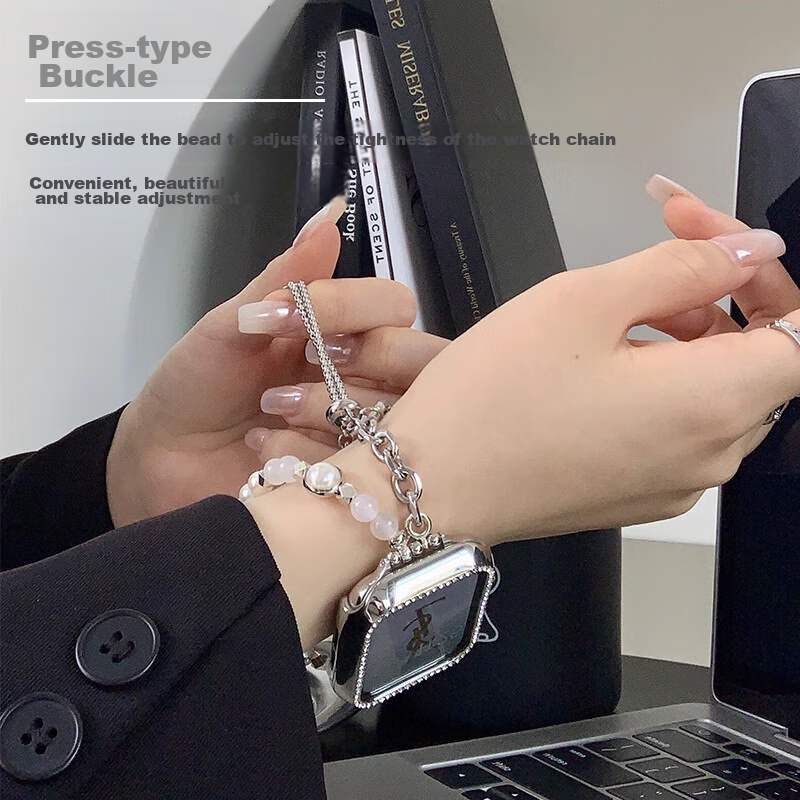 Yiyou, Suitable for Apple Watch Band, Apple IWatch Pearl Crystal Strap, Ultra/S9...