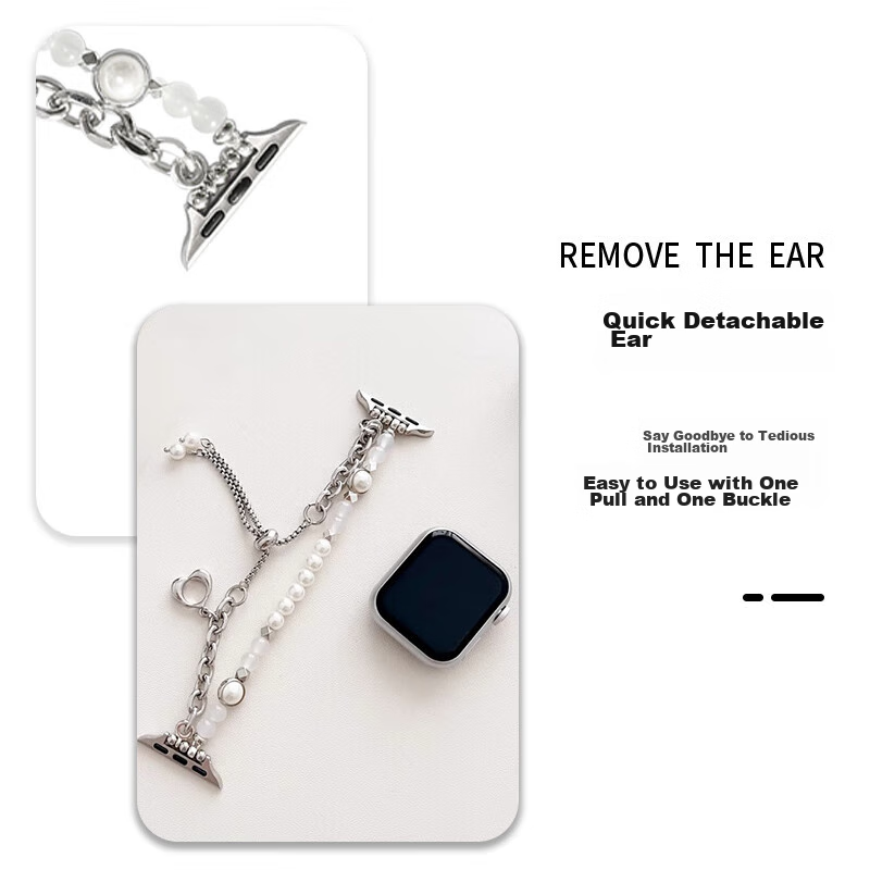 Yiyou, Suitable for Apple Watch Band, Apple IWatch Pearl Crystal Strap, Ultra/S9...