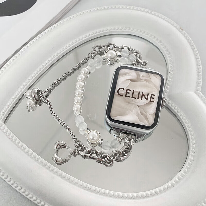 Yiyou, Suitable for Apple Watch Band, Apple IWatch Pearl Crystal Strap, Ultra/S9...