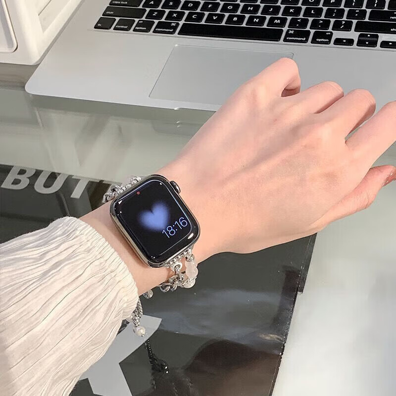 Yiyou, Suitable for Apple Watch Band, Apple IWatch Pearl Crystal Strap, Ultra/S9...