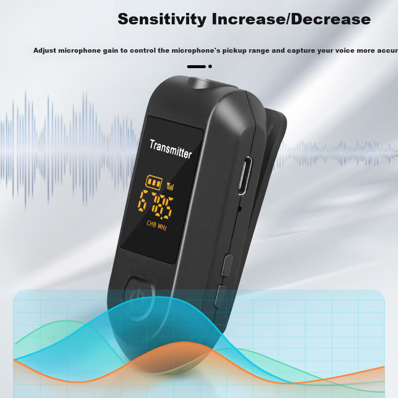 Depusheng USB Wireless Lavalier Microphone for Computer Notebook Live Video Conf...