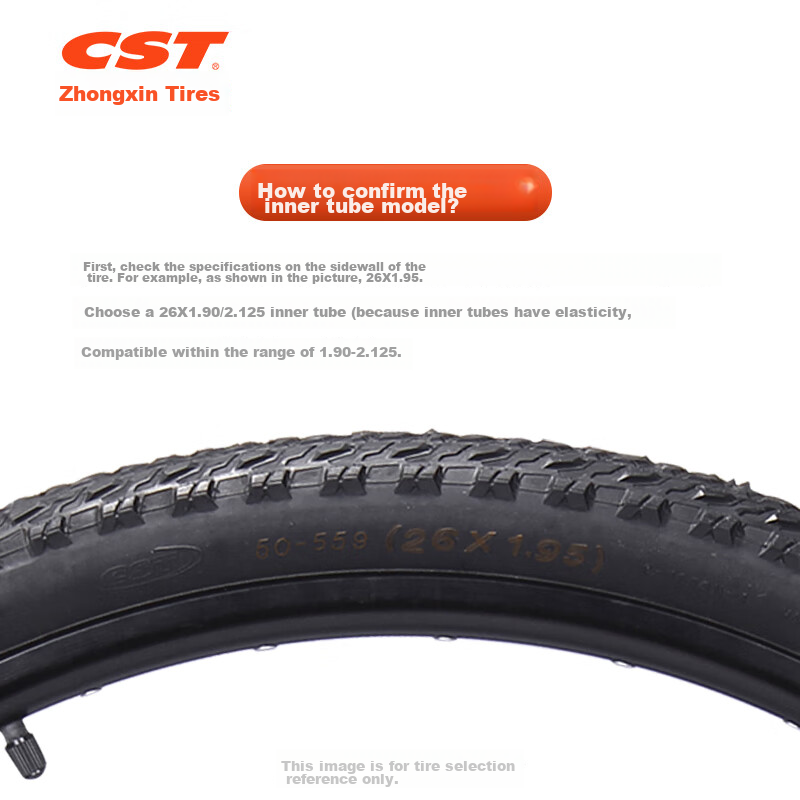 Zhengxin Bicycle Inner Tube, 26X1.90/2.125, Presta Valve 33MM, for Mountain Bike...