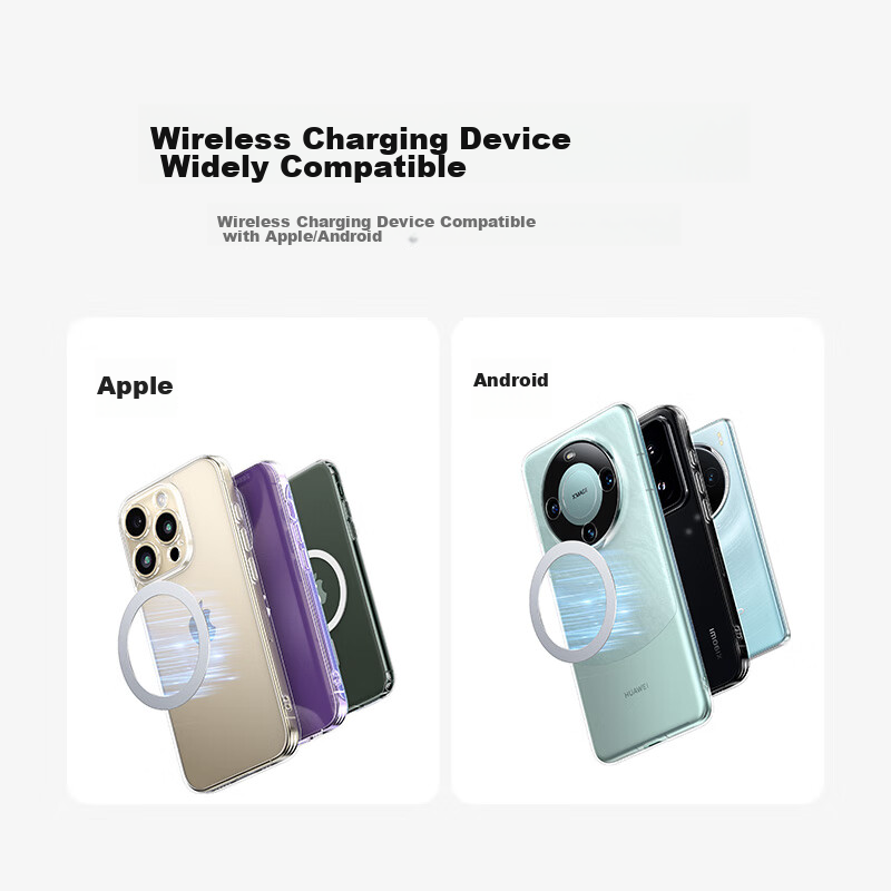 Lulian [Two-Pack] Wireless Charging Magnetic Ring, Car Phone Holder, Circular Ma...