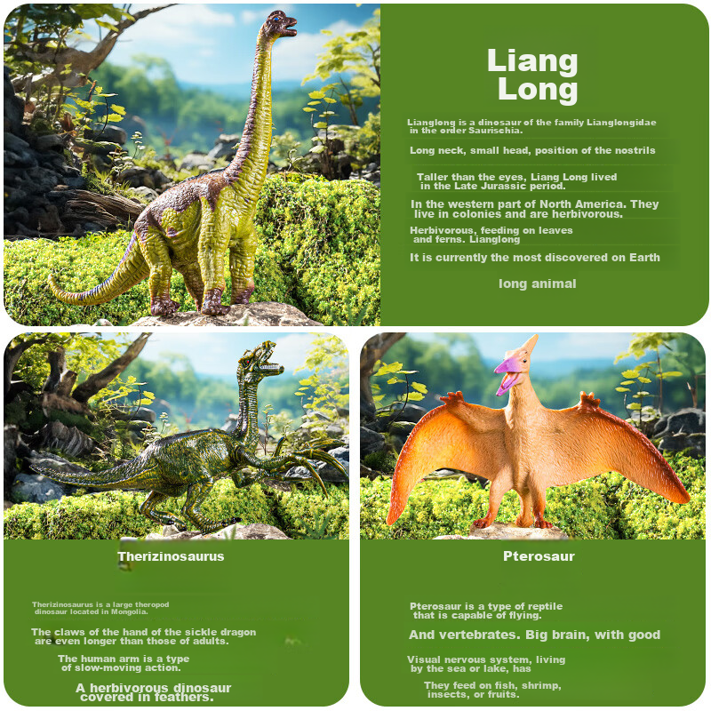 Knowledge Garden Dinosaur Toy Models, Tyrannosaurus Rex Soft Rubber, for Childre...