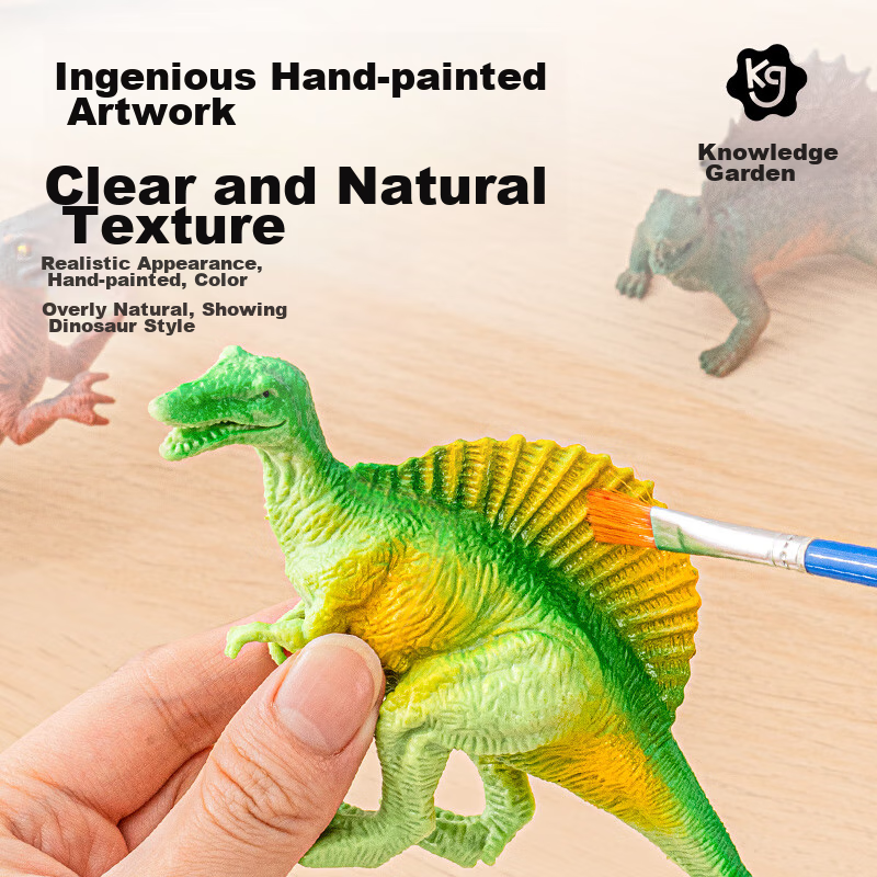 Knowledge Garden Dinosaur Toy Models, Tyrannosaurus Rex Soft Rubber, for Childre...