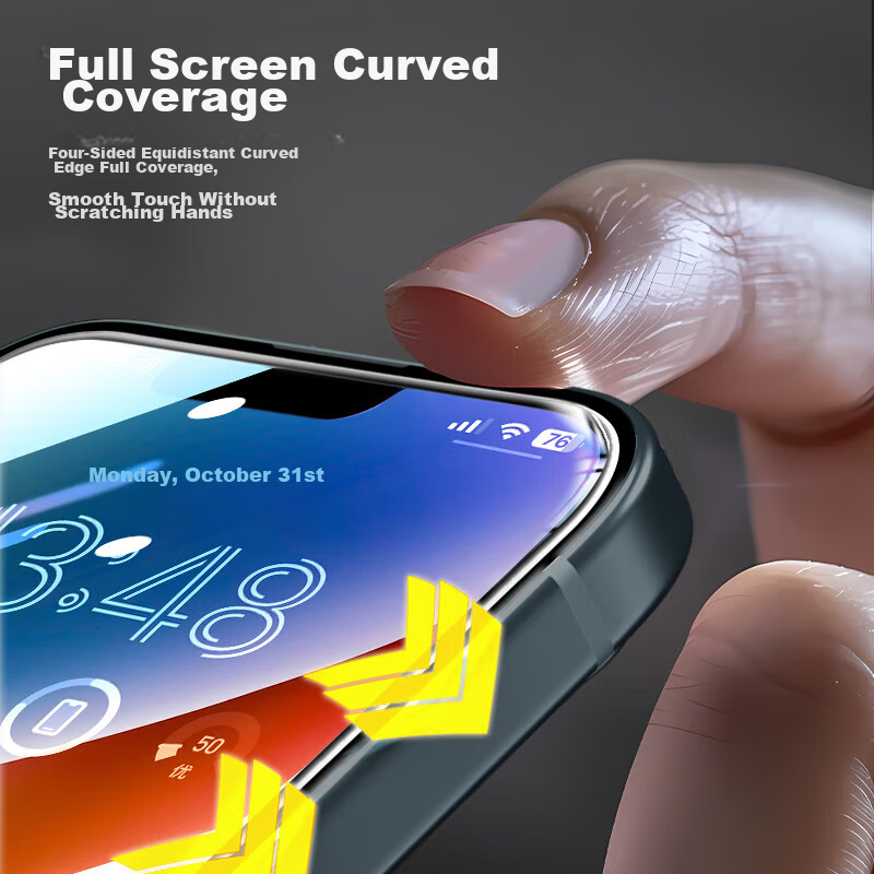 Langke [2 Pieces] Privacy Screen Protector for IPhone 12/12 Pro, Anti-Glare Temp...