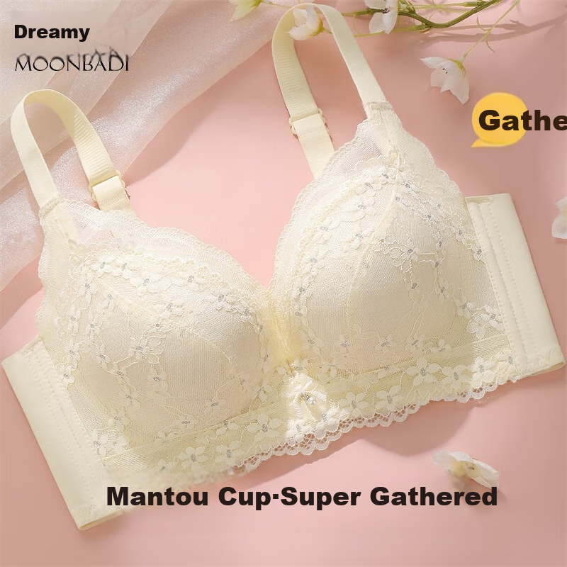 Mengbadi Women's Bra, Push-Up for Small Breasts, Round Cup, Thickened Inner Cup,...