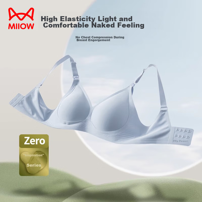 Maoren Maternity Bra for Women, 5A Antibacterial Nursing Bra, Postpartum Breastf...