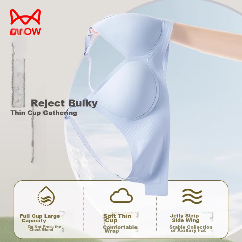 Maoren Maternity Bra for Women, 5A Antibacterial Nursing Bra, Postpartum Breastf...