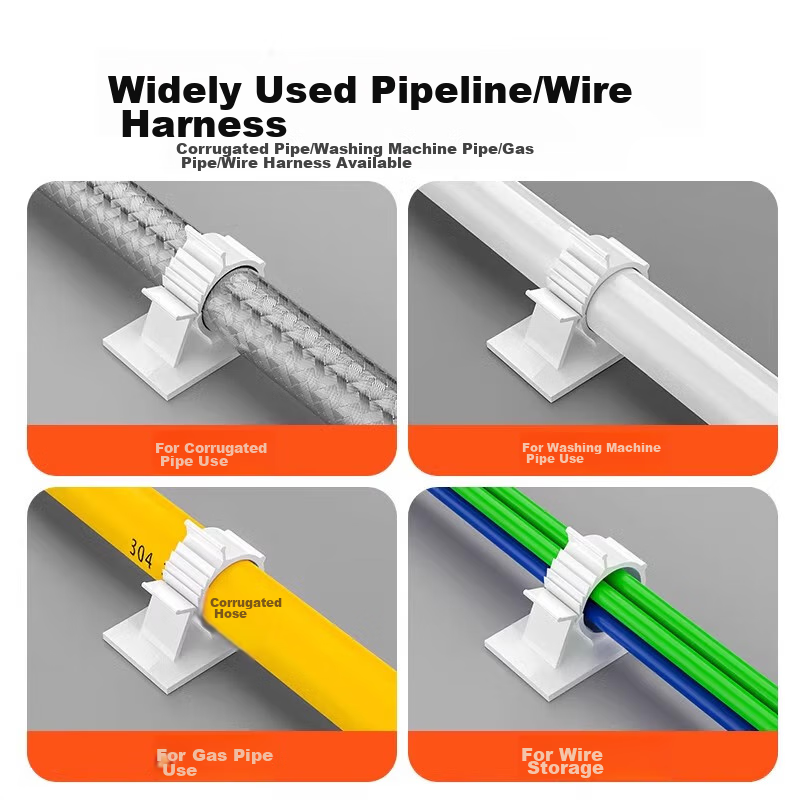 Behind-The Hero Washing Machine Inlet Hose Fixing Clip, Flexible Hose, PVC Hose,...