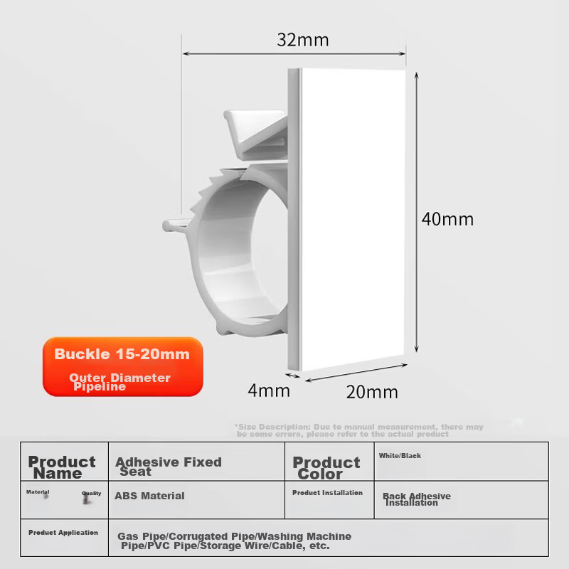 Behind-The Hero Washing Machine Inlet Hose Fixing Clip, Flexible Hose, PVC Hose,...