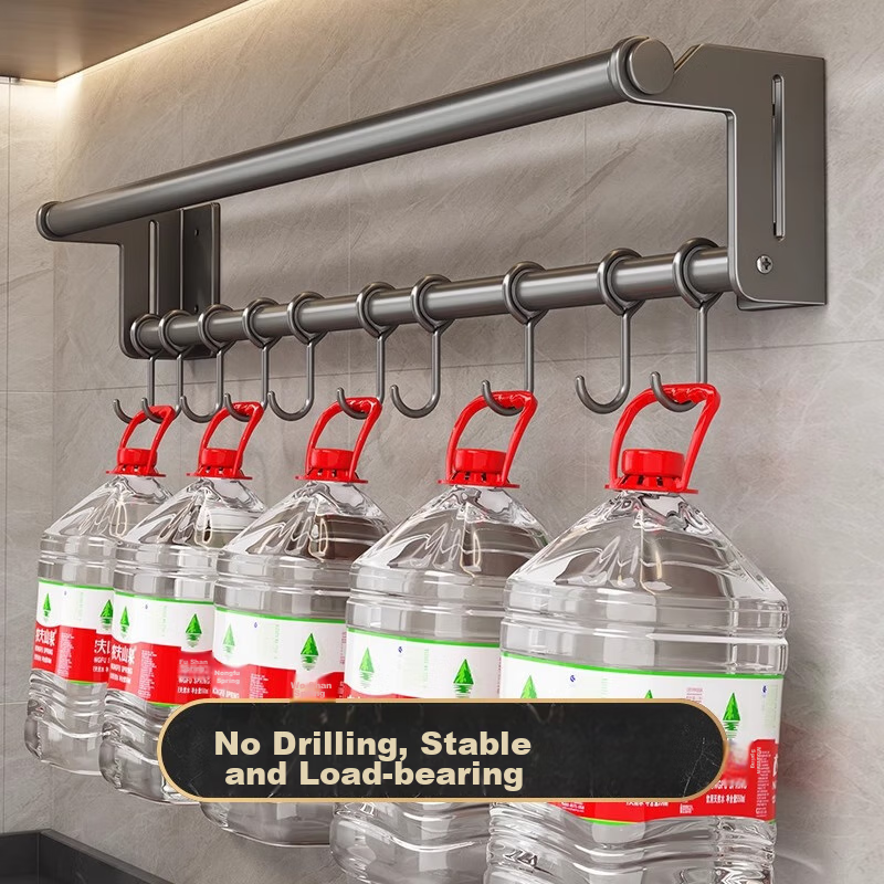 MUYA Kitchen Paper Towel Holder, No Drilling Required, Wall-Mounted, Multifuncti...