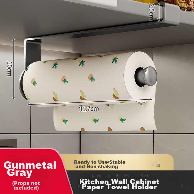 MUYA Kitchen Paper Towel Holder, Cabinet Paper Hanger, Plastic Wrap Storage, Hou...