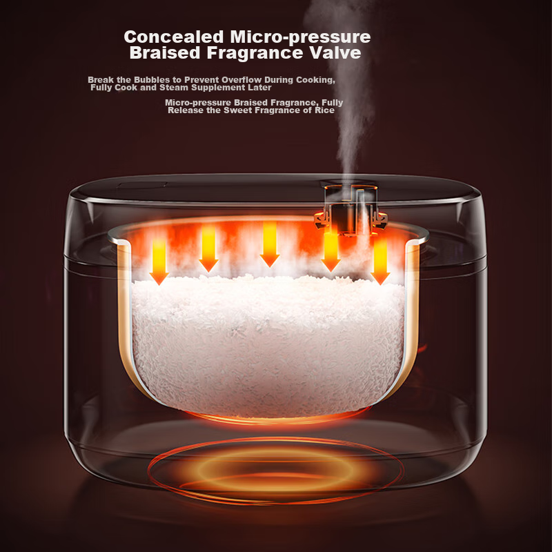 Midea Micro-Pressure Rice Cooker for 3-10 People, Large Capacity Household Elect...