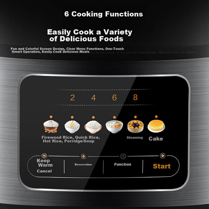 Midea Micro-Pressure Rice Cooker for 3-10 People, Large Capacity Household Elect...