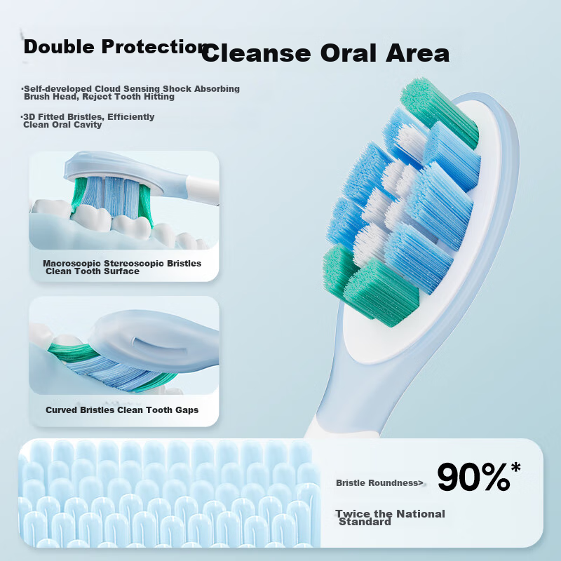 Midea Electric Toothbrush Portable Adult Upgraded Vibration 180-Day Long Battery...