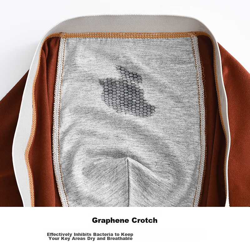 Mianshisan Men's Boxer Briefs [Pure Cotton Antibacterial Crotch], Breathable You...