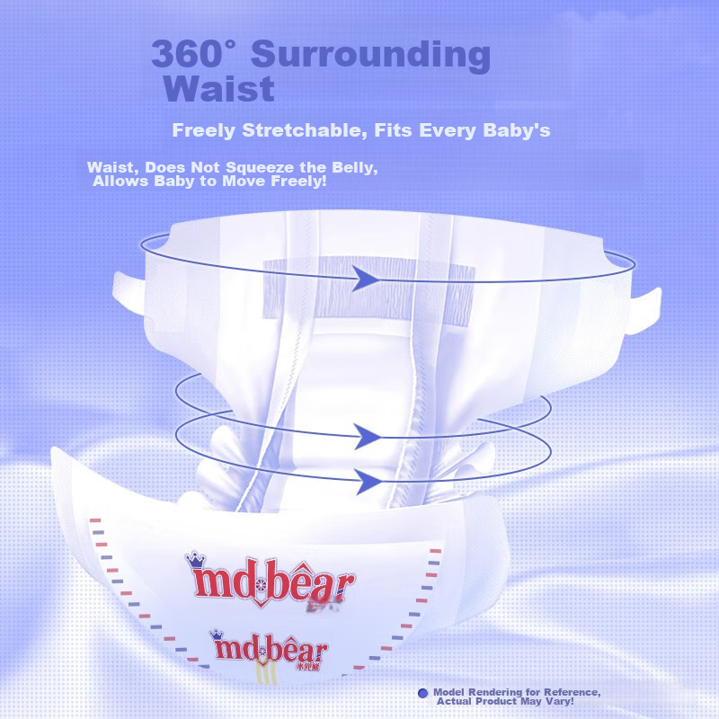 MIDOUXIONG Classic Diapers XL 46 Pieces Baby Diapers [Brand Direct Supply, Safe...