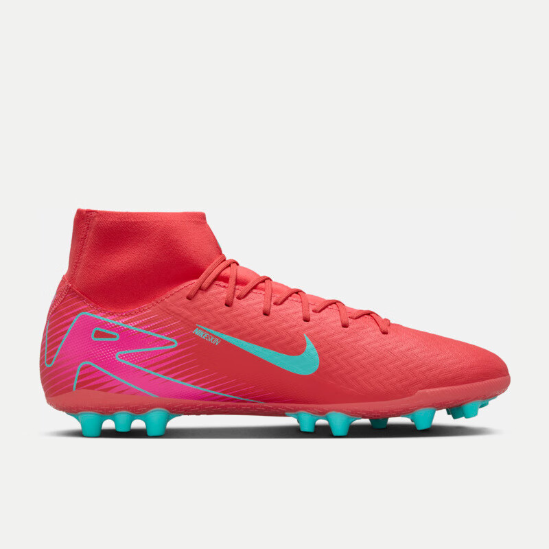 Nike Men's Soccer Cleats ZM SUPERFLY 10 ACADEMY AG Sneakers FQ8329-800 Red 44.5