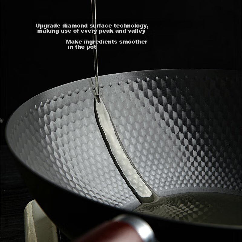 MeiLing Iron Wok, Stir-Fry Pan for Home Use, Extreme Iron Pan, Flat Bottom, Non-...