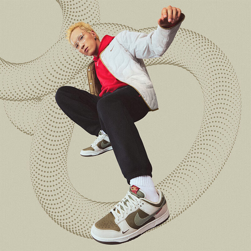 NIKE Men's Retro Casual Skate Shoes DUNK Sneakers Year of the Snake Limited Edit...