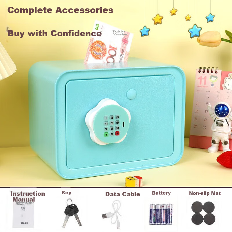 Mi Xiaoshu Money Box Children Girls Boys Password Safe 7-14 Years Old New Year G...