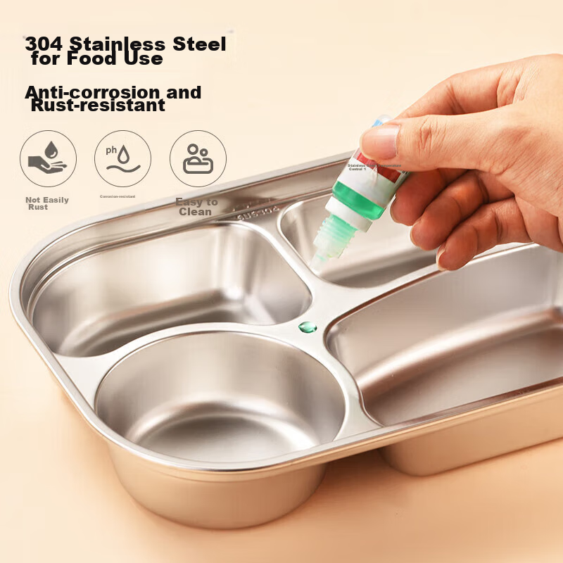 Meichun (Maxcook) 304 Stainless Steel Lunch Box, Microwave-Safe 5-Compartment In...