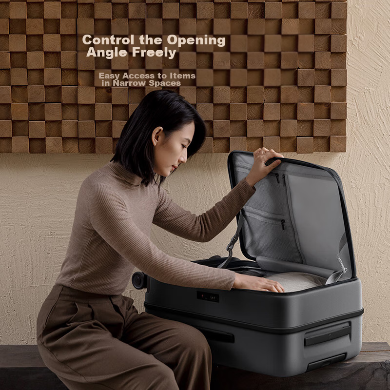 Mijia Xiaomi Luggage, 26-Inch Suitcase, Large Capacity Travel Case, Side-Opening...