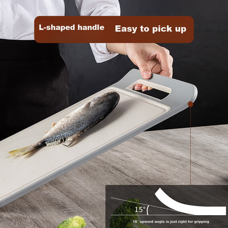 Maxcook Cutting Board, Plastic Antibacterial Non-Moldy Chopping Board for Vegeta...