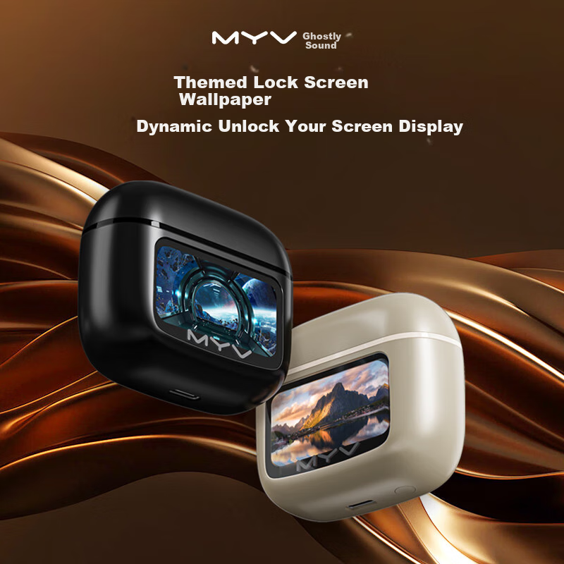 Meiyin M10PRO Bluetooth Earphones True Wireless Touchscreen ANC Active Noise Can...