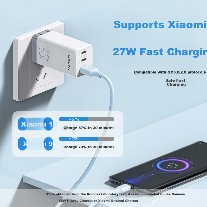 ROMOSS Type-C 6A Super Fast Charging Data Cable 100W/66W for Huawei P70/Mate70 H...
