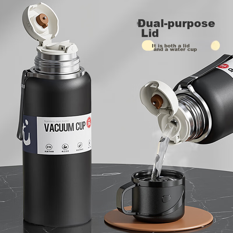 Miaoxiaoshu Insulated Mug for Men, Large Capacity, Tea Infuser, 316 Stainless St...