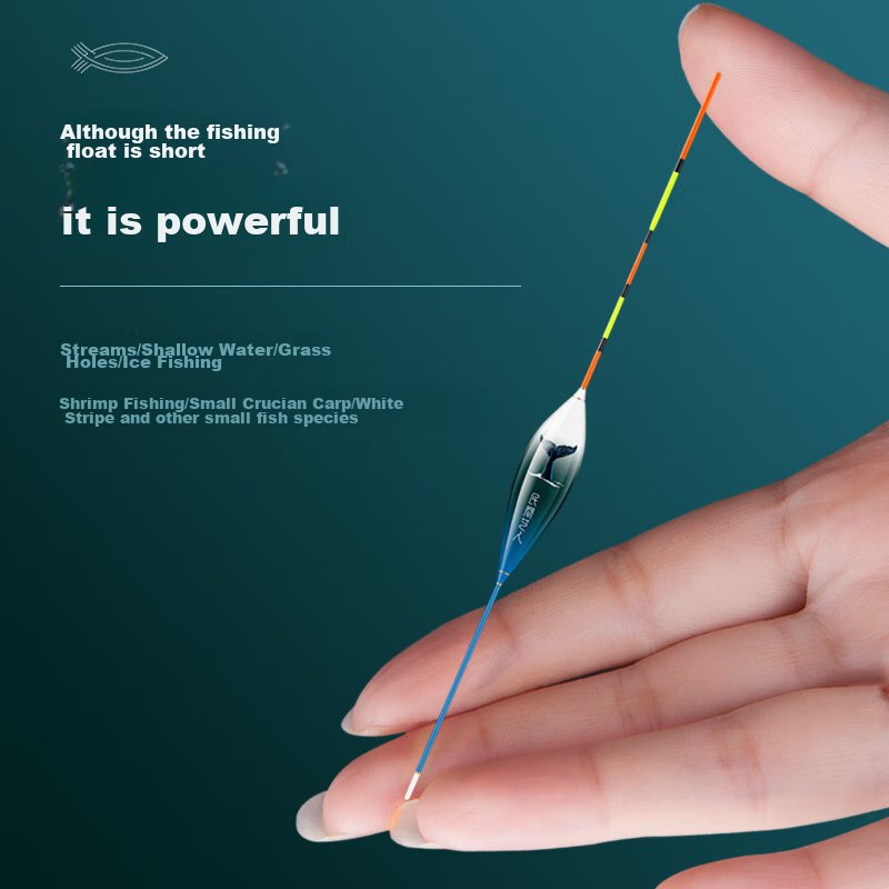 Folk Artisan Shallow Water Float, Short Float for Winter Fishing, Shallow Beach...