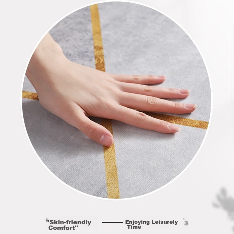 Mengtingshui Crystal Velvet Living Room Carpet, Dirt-Resistant And Non-Slip, Clo...