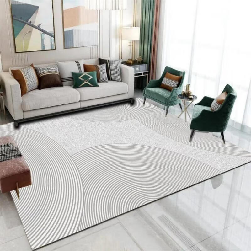 Mengtingshui Crystal Velvet Living Room Carpet, Dirt-Resistant And Non-Slip, Clo...