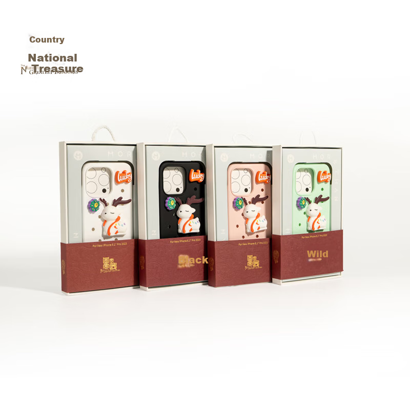 MoZan Hole Series iPhone 15 Pro Protective Case Moon White (Set Package)