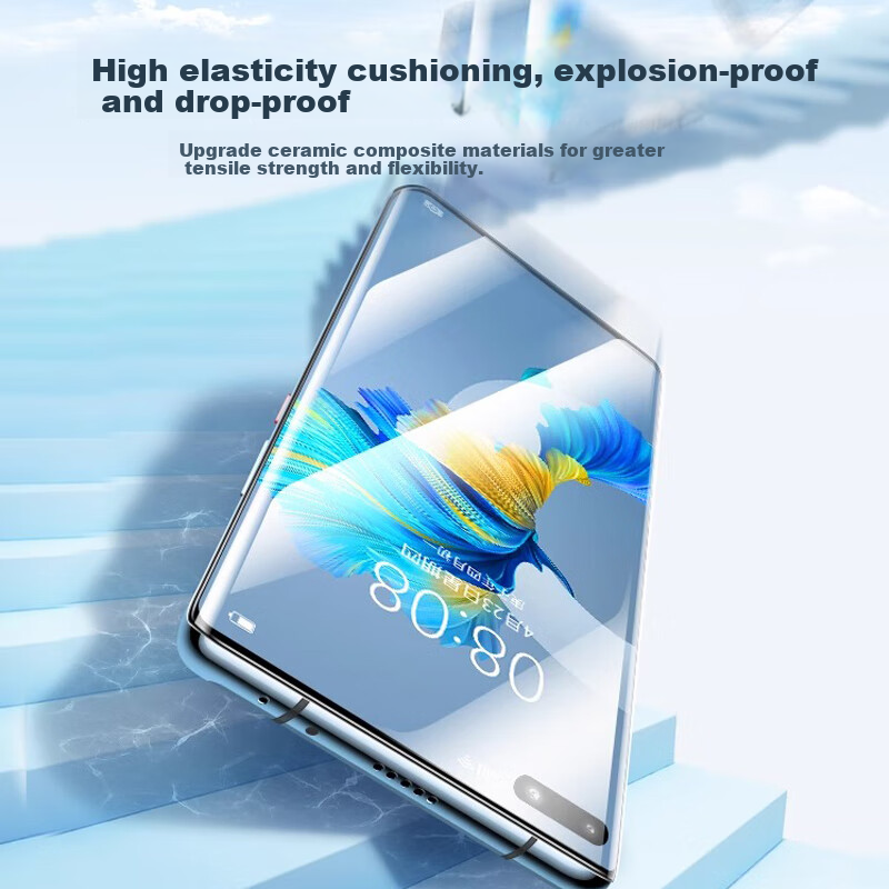 NEYAA (NEYAA) Full Glue Ceramic Soft Film for Huawei Mate 40 Pro, Full Screen Cu...