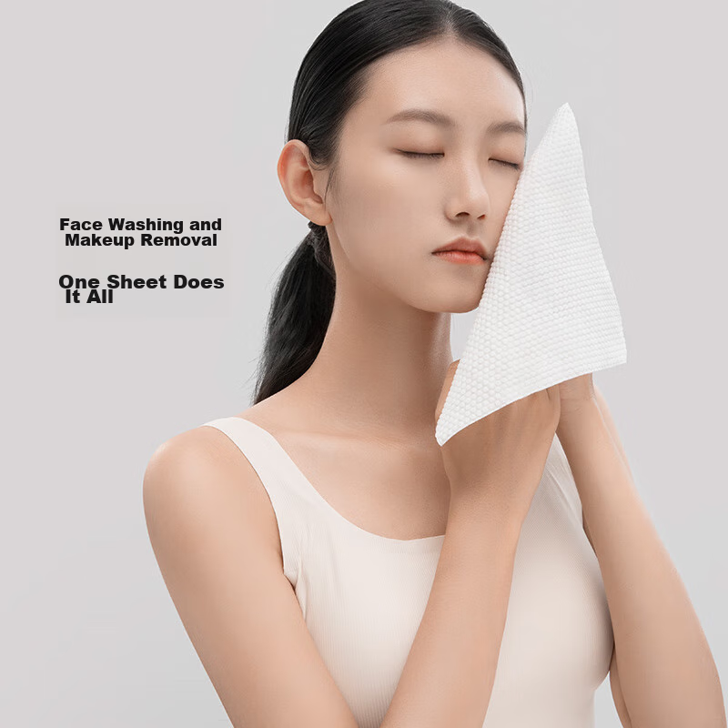 Mian Shang Disposable Cotton Face Towels, Soft Packed Pure Cotton Cleansing Wipe...