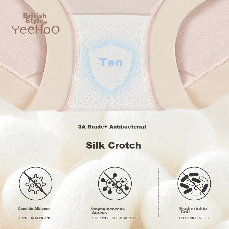 Ying Shi 2-Pack Silk Modal Cooling High-Waist Maternity Underwear, Sweat-Wicking...