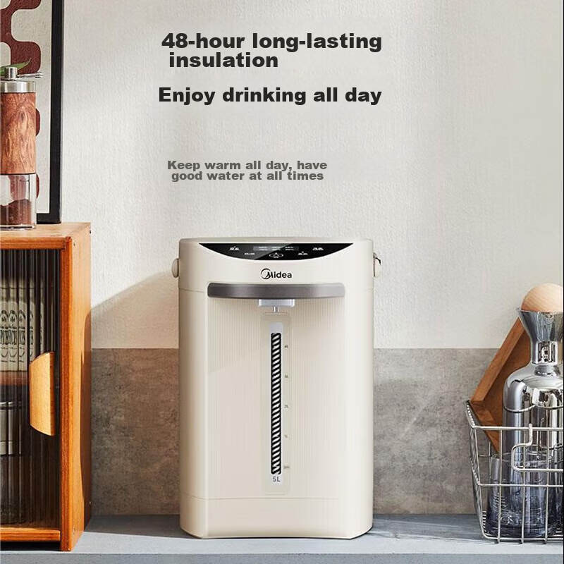 Midea Electric Kettle, Hot Water Pot, 304 Stainless Steel Water Kettle, 5L Large...