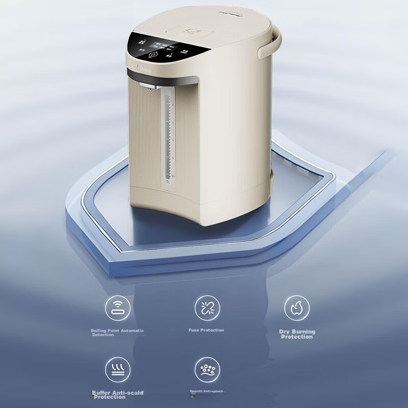 Midea Electric Kettle, Hot Water Pot, 304 Stainless Steel Water Kettle, 5L Large...