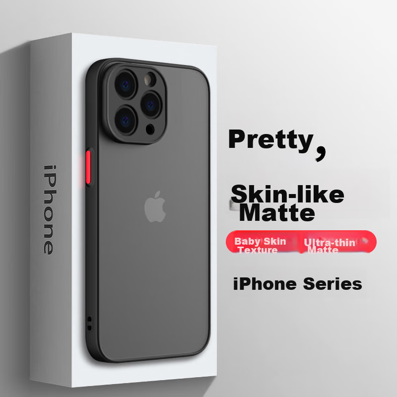 Mofa Jiang IPhone 12 Pro Max Case, Full Protection, Semi-Transparent Frosted Ult...