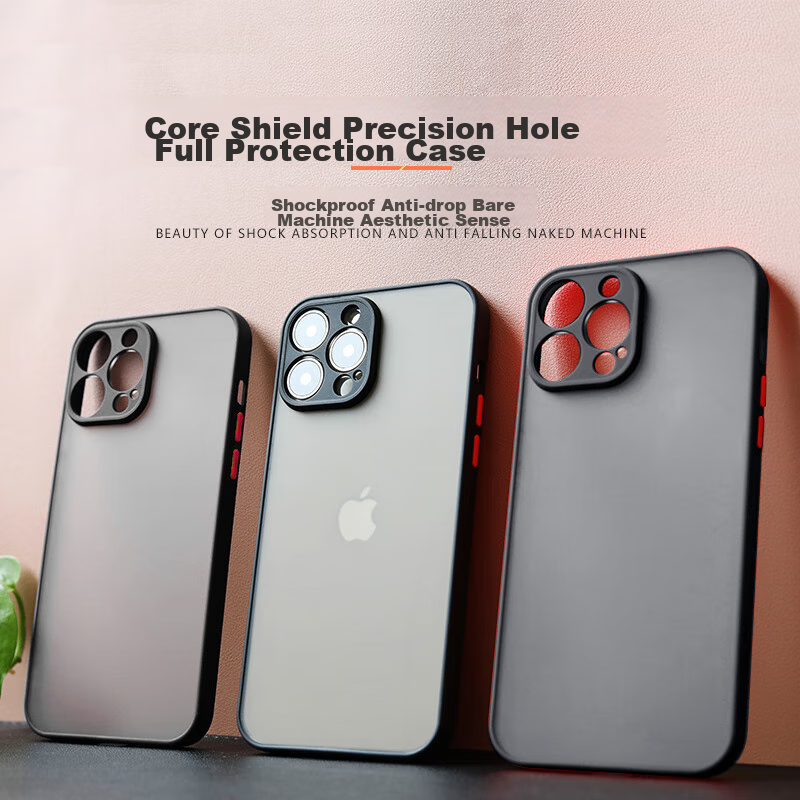 Mofa Jiang IPhone 12 Pro Max Case, Full Protection, Semi-Transparent Frosted Ult...