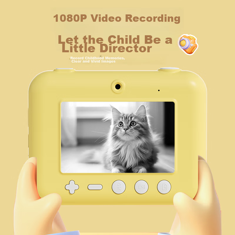 Mengduofu Children's Day Gift Instant Camera with Printable Photos, Colorful Toy...